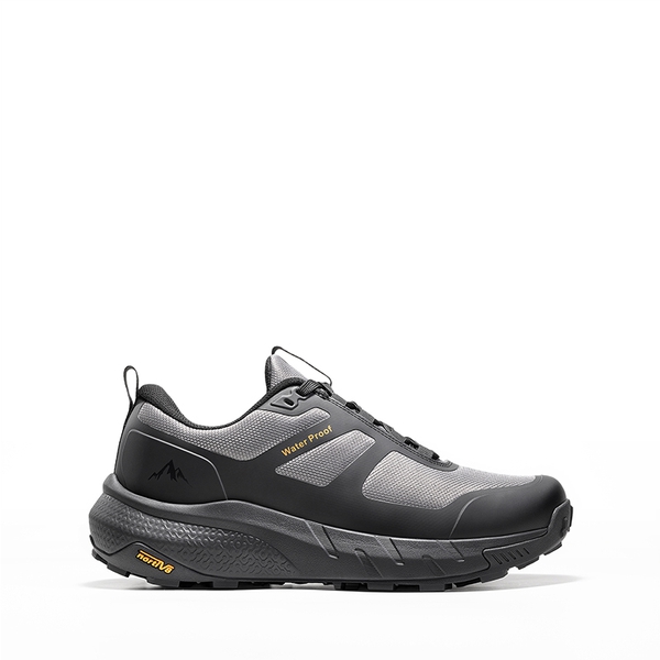 Men's Anti-Slip Arch Support Hiking Shoes - BLACK/GREY - 2
