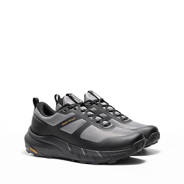 Men's Anti-Slip Arch Support Hiking Shoes - BLACK/GREY - 3