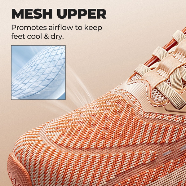 Women’s Slip-on Breathable Non-Slip Running Shoes - ORANGE - 4