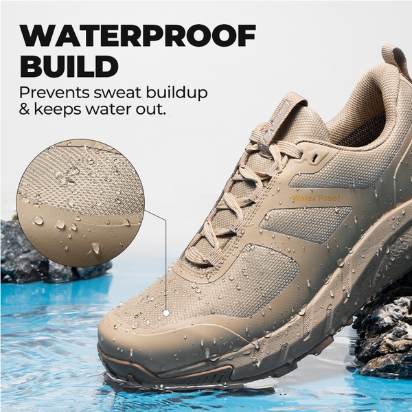 Men's Anti-Slip Arch Support Hiking Shoes - SAND - 5