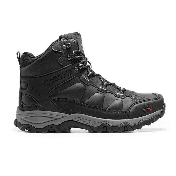 Men's High-Top Non-Slip Waterproof Hiking Boots - BLACK - 1