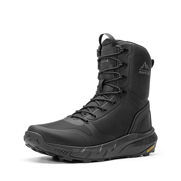 Men's Slip-Resistant Ankle Support Tactical Boots - BLACK - 1