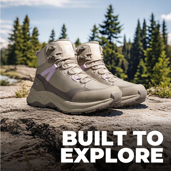 Women's Lightweight Arch-Support Waterproof Hiking Boots - KHAKI - 8