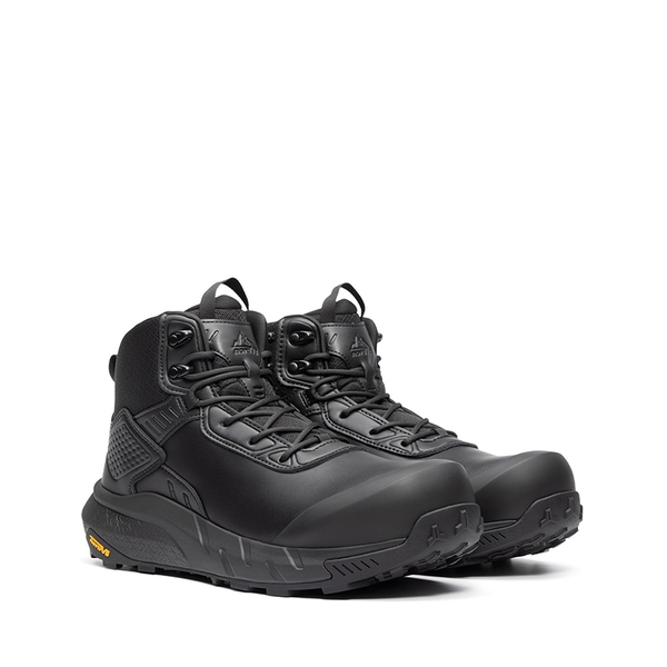 Men's Lightweight Non-Slip Nano Toe Cap Work Boots - BLACK - 2