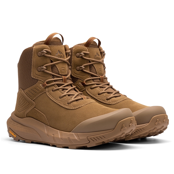 Men's High-Top Lace-Up Military Tactical Boots - COYOTE - 1