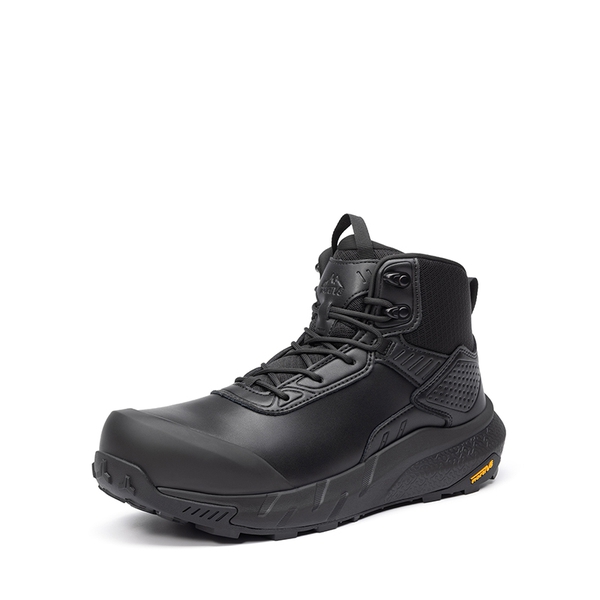 Men's Lightweight Non-Slip Nano Toe Cap Work Boots - BLACK -  0