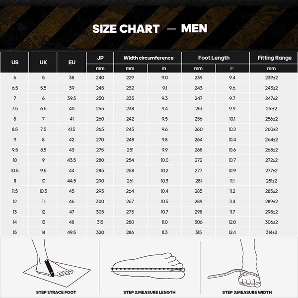 Men's Lightweight Non-Slip Nano Toe Cap Work Boots - BLACK - 10