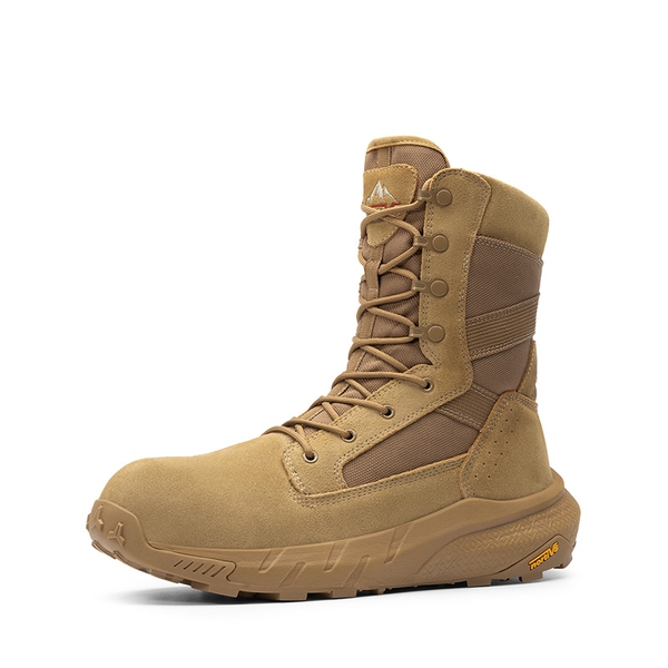 Men's Nano Composite Toe Mesh Lining Work Boots - COYOTE -  0