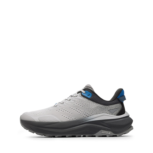 Men’s Breathable Wide Toe Non-Slip Running Shoes - BLACK/LIGHT GREY - 1