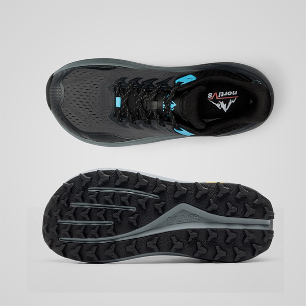 Men’s Breathable Wide Toe Non-Slip Running Shoes - BLACK - 6
