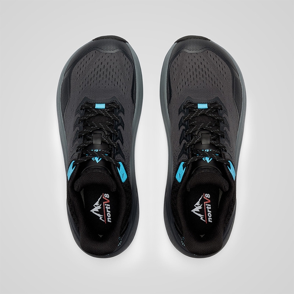 Men’s Breathable Wide Toe Non-Slip Running Shoes - BLACK - 7