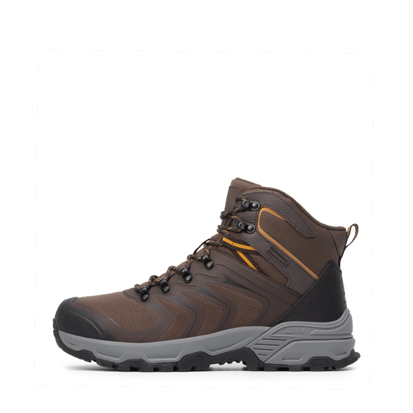 Men’s Waterproof High-Rebound Hiking Boots - BROWN - 1