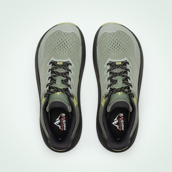 Men’s Breathable Wide Toe Non-Slip Running Shoes - LIGHT GREEN - 7