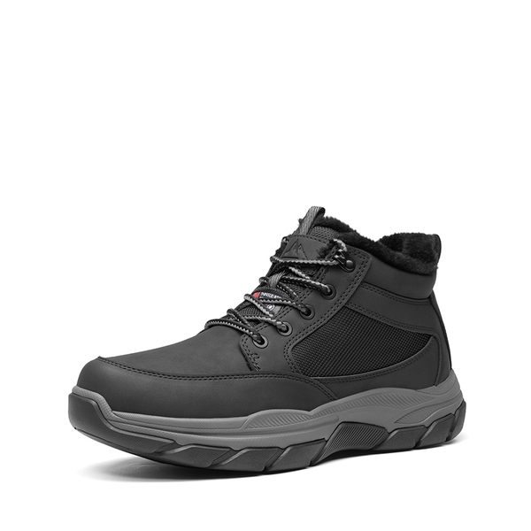 Men’s Waterproof Insulated Winter Snow Boots - BLACK -  0