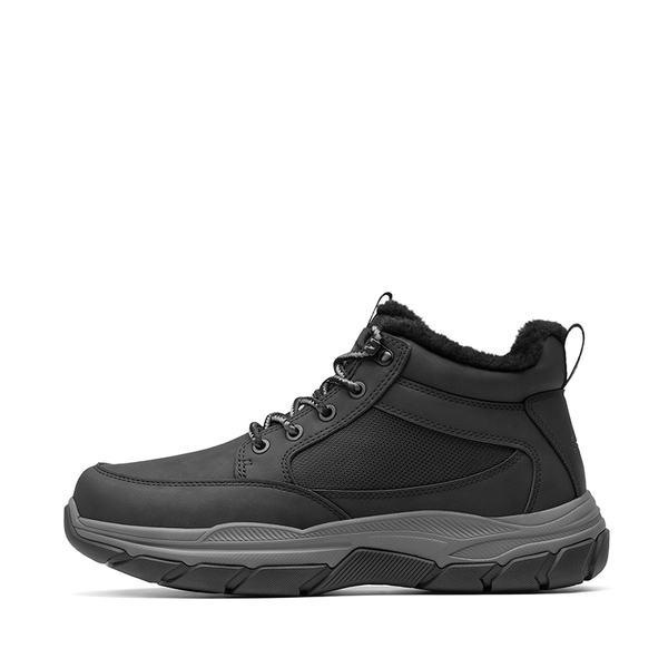 Men’s Waterproof Insulated Winter Snow Boots - BLACK - 1