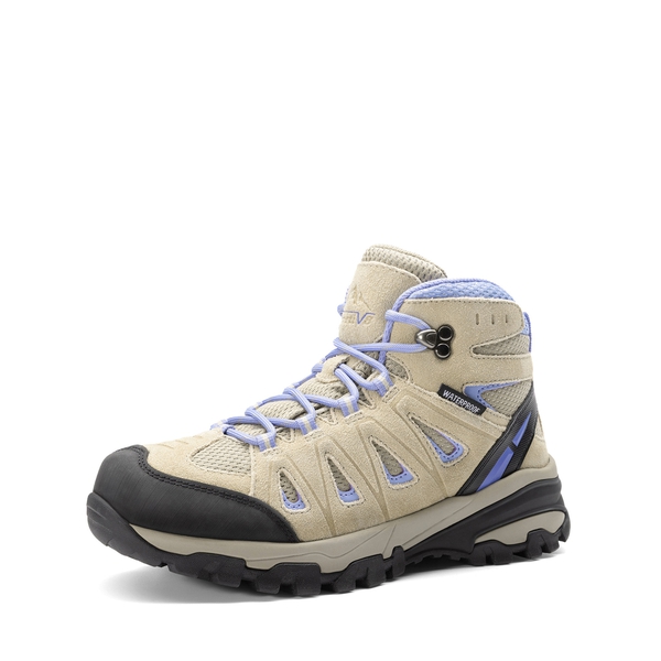 [Seeker] Women's Waterproof Hiking Boots - BEIGE/PURPLE - 1