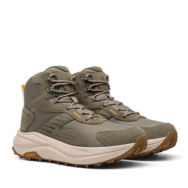 Men’s Waterproof Wide Toe Hiking Boots - OLIVE - 2