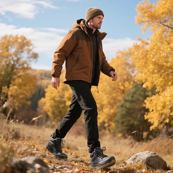 Men’s Waterproof Insulated Winter Snow Boots - GREY - 8