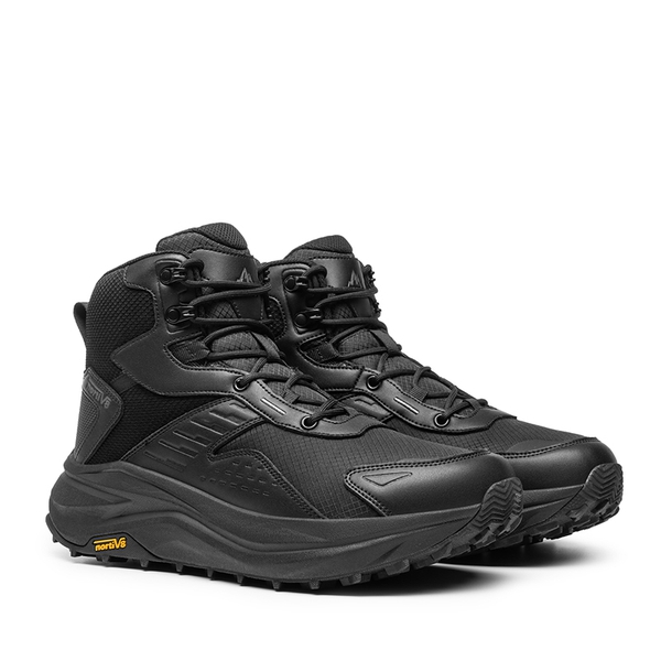 Men’s Waterproof Wide Toe Hiking Boots - BLACK - 2