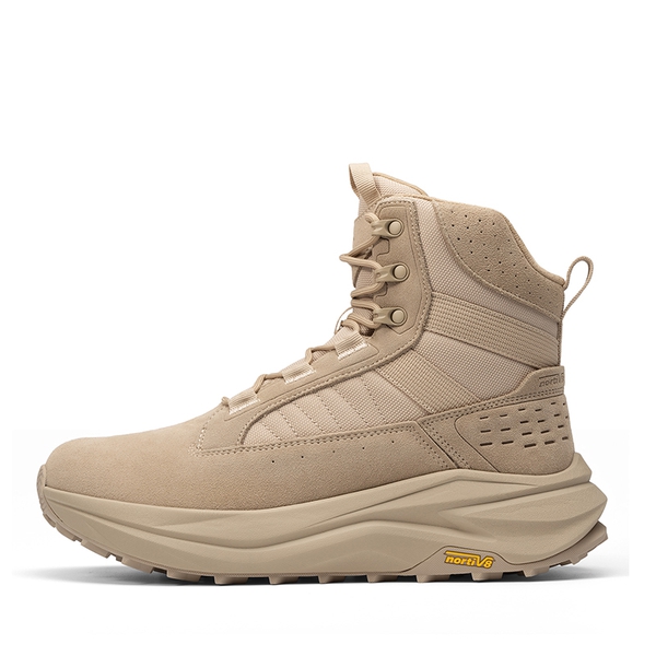 Men’s Leather Tactical Combat Boots - SAND -  0