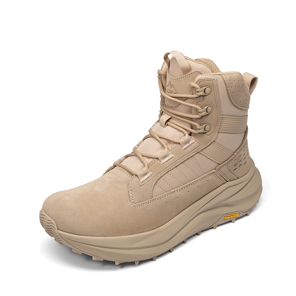 Men’s Leather Tactical Combat Boots - SAND - 1