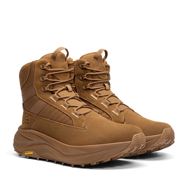 Men’s Leather Tactical Combat Boots - COYOTE - 3