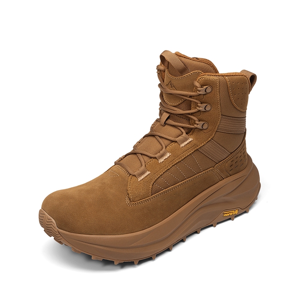 Men’s Leather Tactical Combat Boots - COYOTE - 1