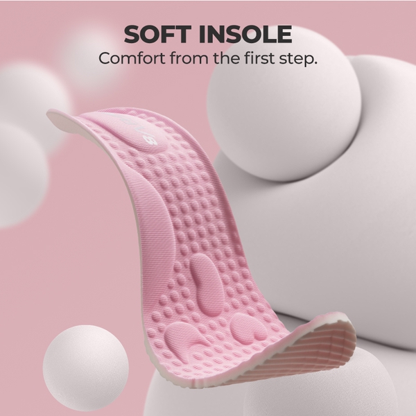 Women’s Breathable Slip-On Walking Shoes - PINK - 4