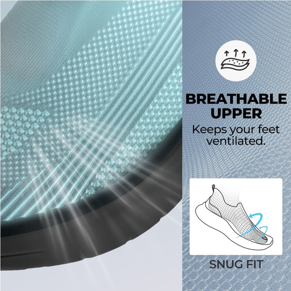 Women’s Breathable Slip-On Walking Shoes - LIGHT BLUE - 5