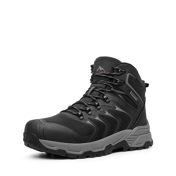 Armadillo 3 Men’s Waterproof High-Rebound Hiking Boots - BLACK/GREY -  0