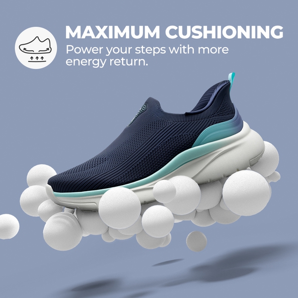 Women’s Breathable Slip-On Walking Shoes - NAVY - 3