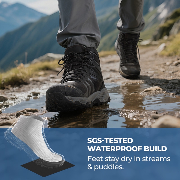 Armadillo 3 Men’s Waterproof High-Rebound Hiking Boots - BLACK/GREY - 3