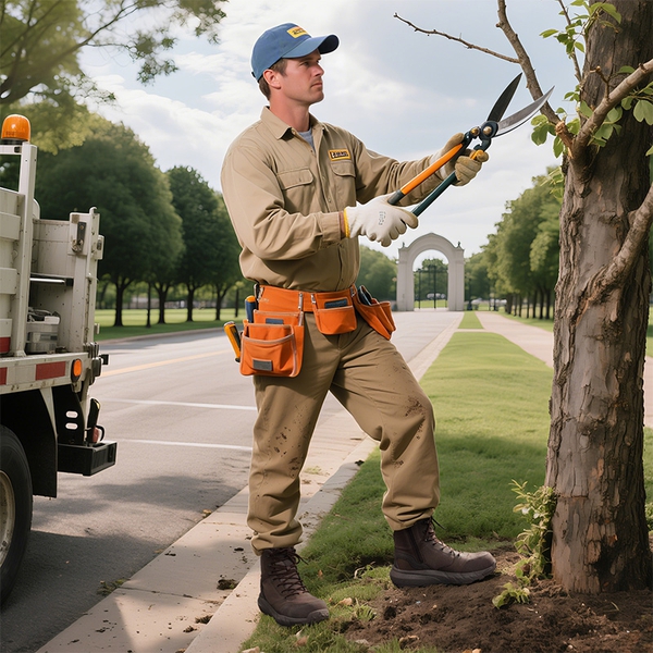 Men’s Nano Composite Toe Work Boots - BROWN - 7