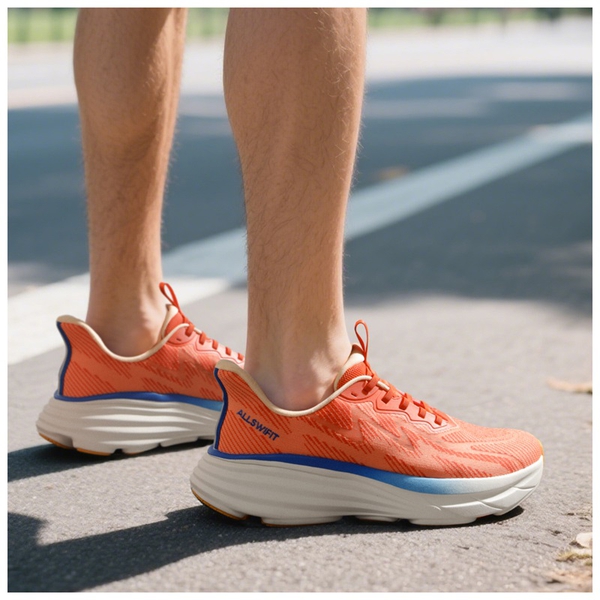 Men’s Slip-On Running Shoes - ORANGE - 7