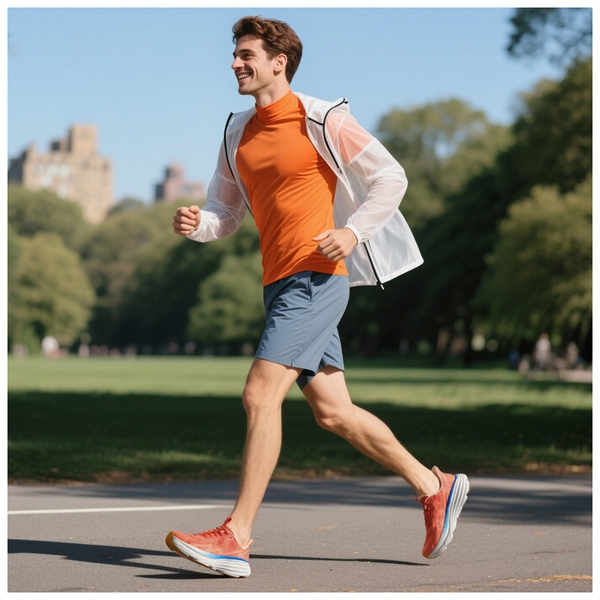 Men’s Slip-On Running Shoes - ORANGE - 8