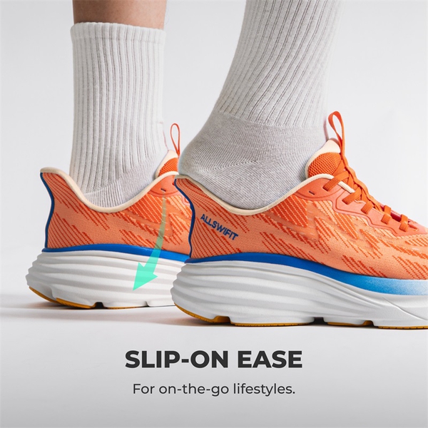 Men’s Slip-On Running Shoes - ORANGE - 3