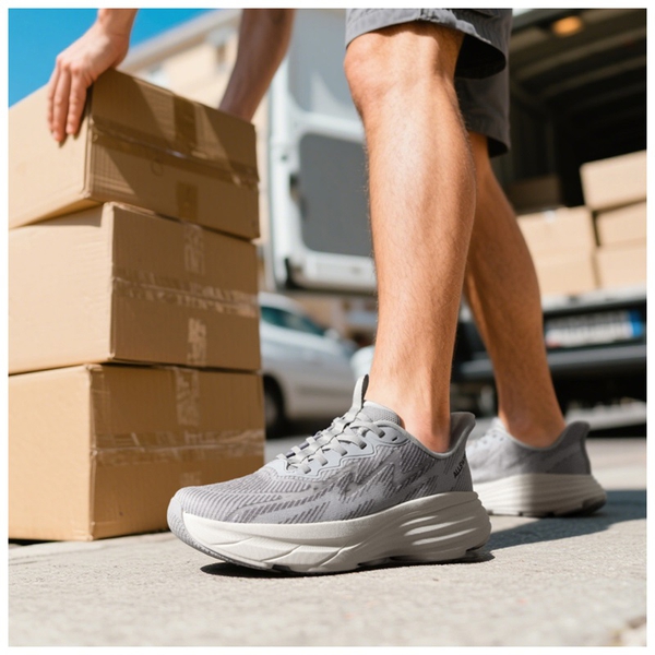 Men’s Slip-On Running Shoes - GREY - 7