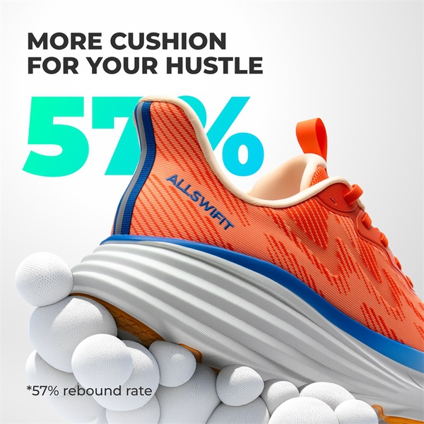Men’s Slip-On Running Shoes - ORANGE - 2