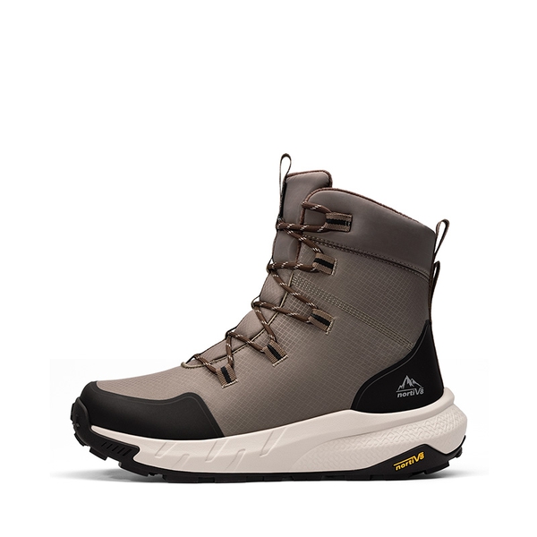 Men’s Waterproof Insulated Winter Snow Boots - BLACK/COFFEE - 1