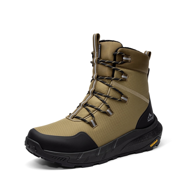 Men’s Waterproof Insulated Winter Snow Boots - LIGHT TAUPE -  0