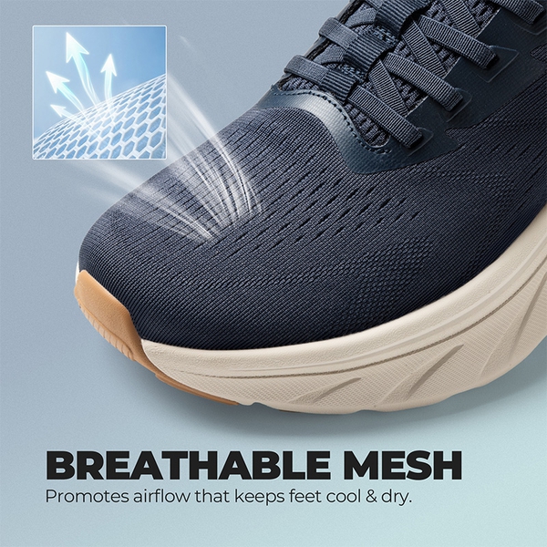 Men’s Lightweight Slip-On Walking Shoes - NAVY - 3