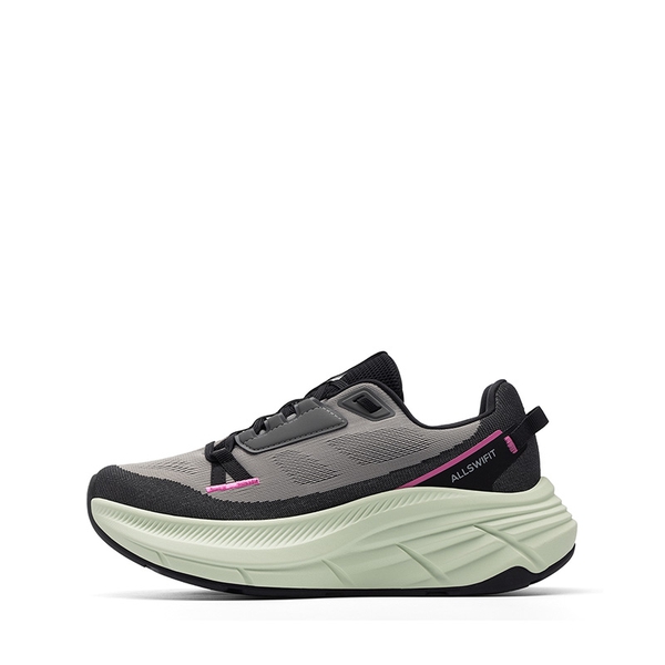 Women’s High-Rebound Cushion Running Shoes - BLACK/GREY - 1