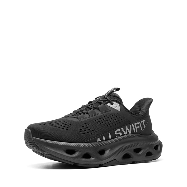 Women’s Slip-On Lightweight Walking Sneakers - ALL BLACK -  0