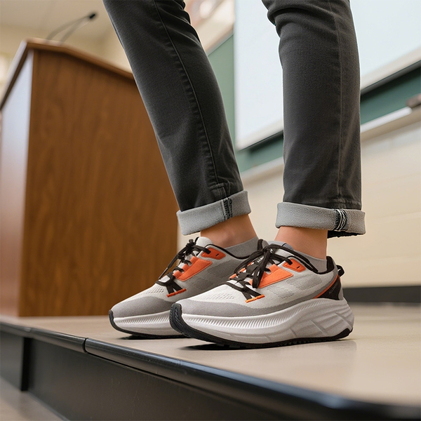 Women’s High-Rebound Cushion Running Shoes - LIGHT GREY - 8