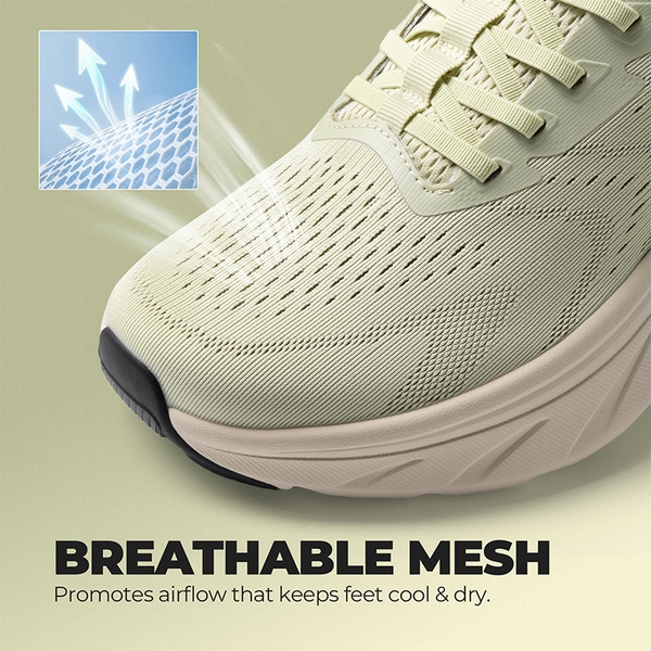 Men’s Lightweight Slip-On Walking Shoes - LIGHT GREEN - 3