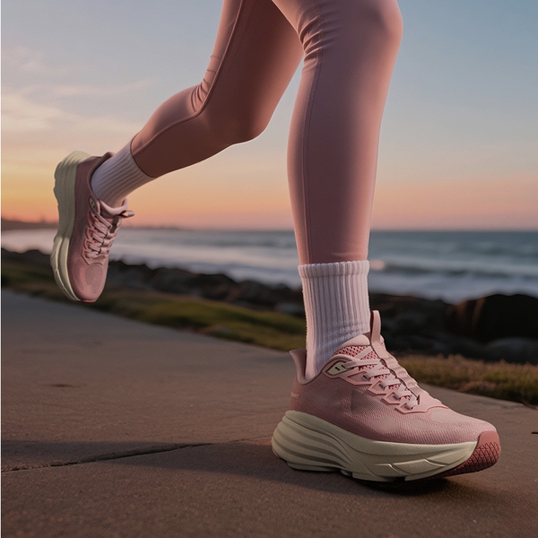 Women’s Slip-On Arch Support Running Shoes - PINK - 8