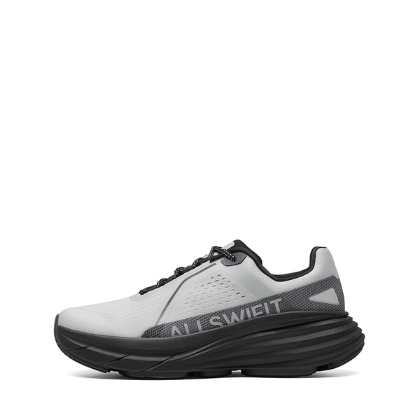 Men’s Breathable Lightweight Running Shoes - GREY/BLACK - 1
