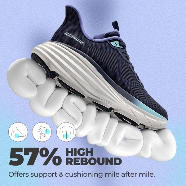 Women’s Slip-On Arch Support Running Shoes - BLUE - 2