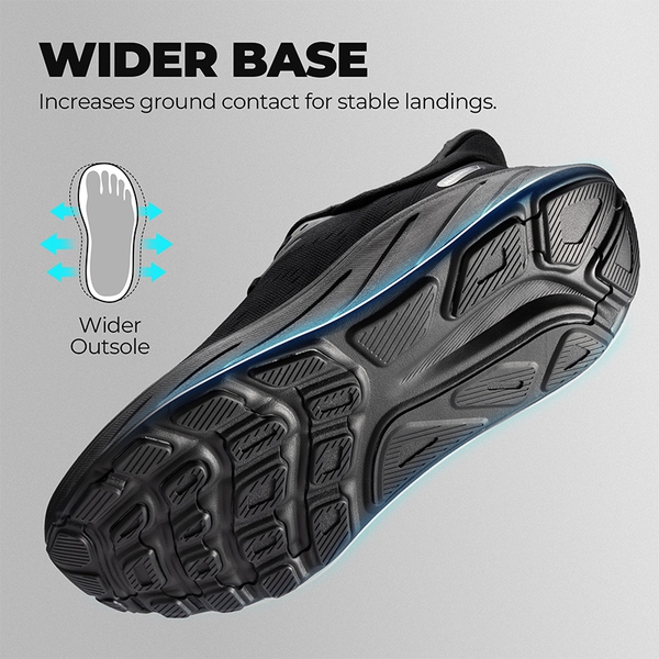 Men’s Lightweight Slip-On Walking Shoes - ALL BLACK - 6