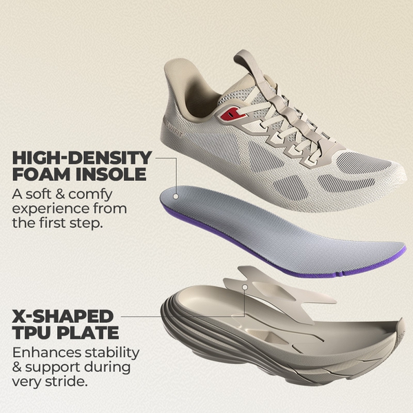 Women’s Slip-On Arch Support Running Shoes - APRICOT - 4